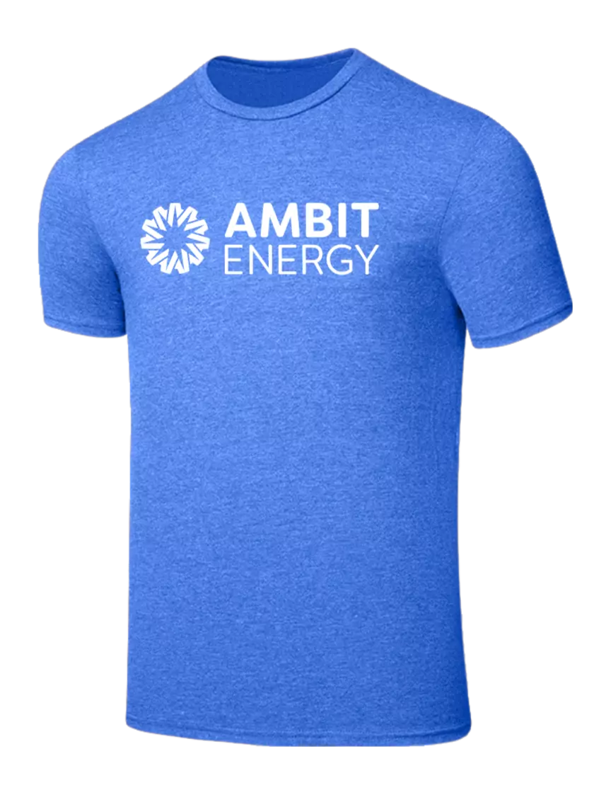 Ambit Seriously Soft Heathered Royal T-Shirt w/Ambit Logo