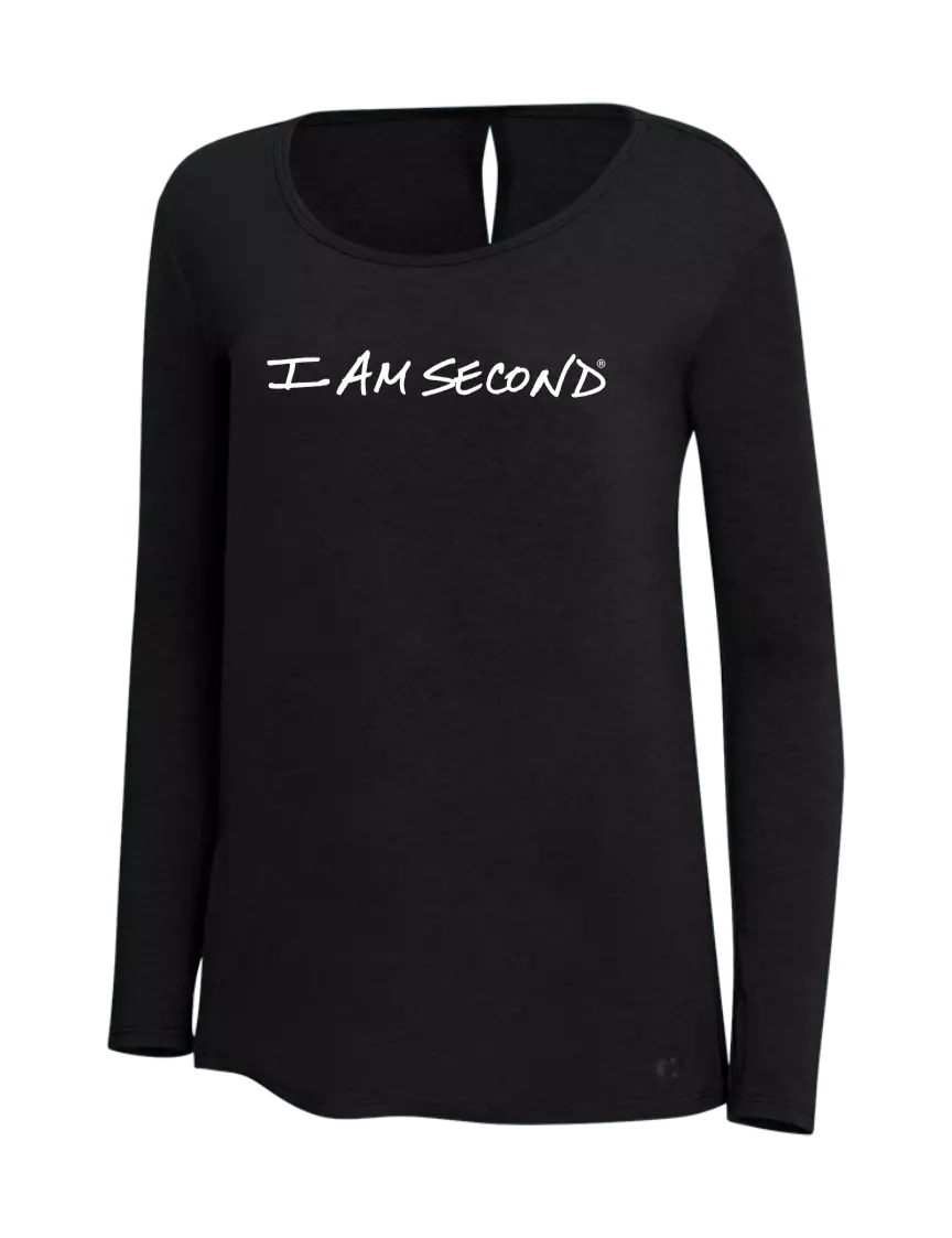 I Am Second OGIO Blacktop Womens Luuma Long Sleeve Tunic w/I Am Second Logo
