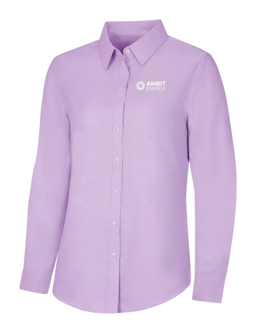 Ambit Soft Purple Womens SuperPro Oxford Shirt w/Ambit Logo