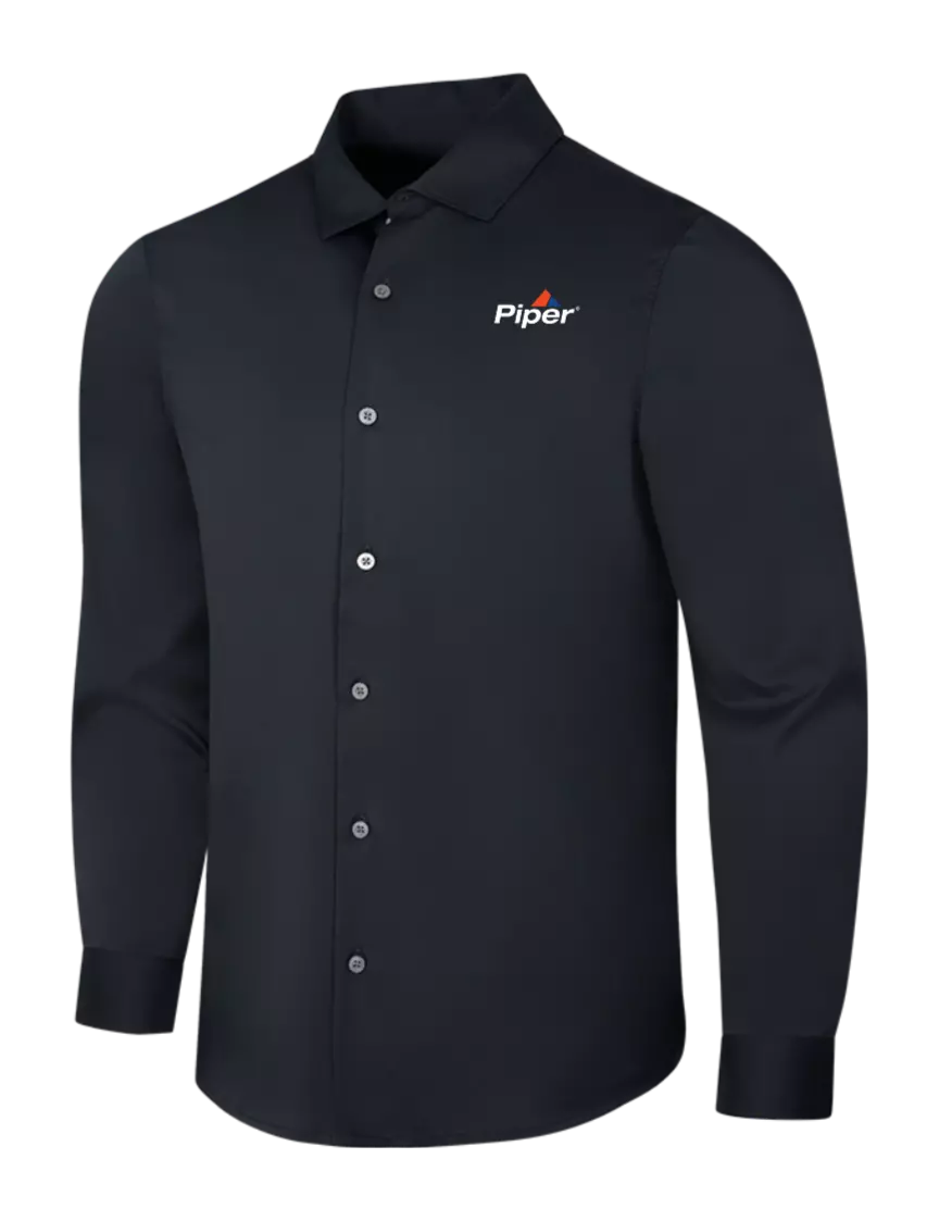 Piper Black City Stretch Shirt w/Piper Logo