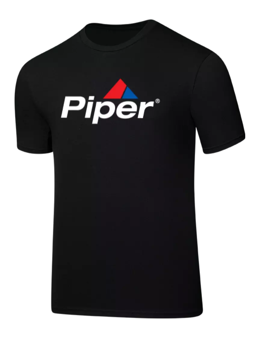Piper Seriously Soft Black T-Shirt w/Piper Logo