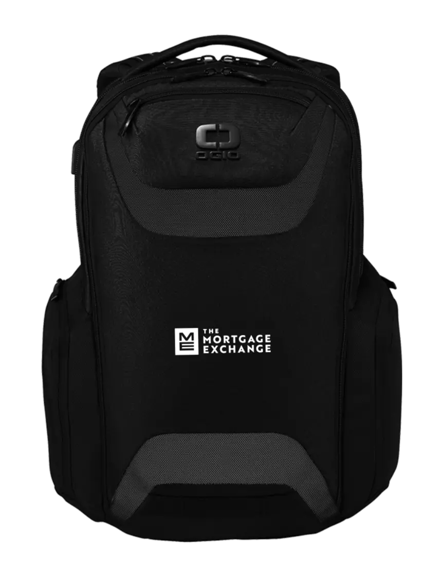 The Mortgage Exchange OGIO Black Charcoal Connected Pack w/Mortgage Exchange Logo
