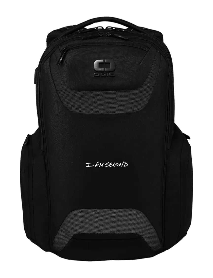 I Am Second OGIO Black Charcoal Connected Pack w/I Am Second Logo