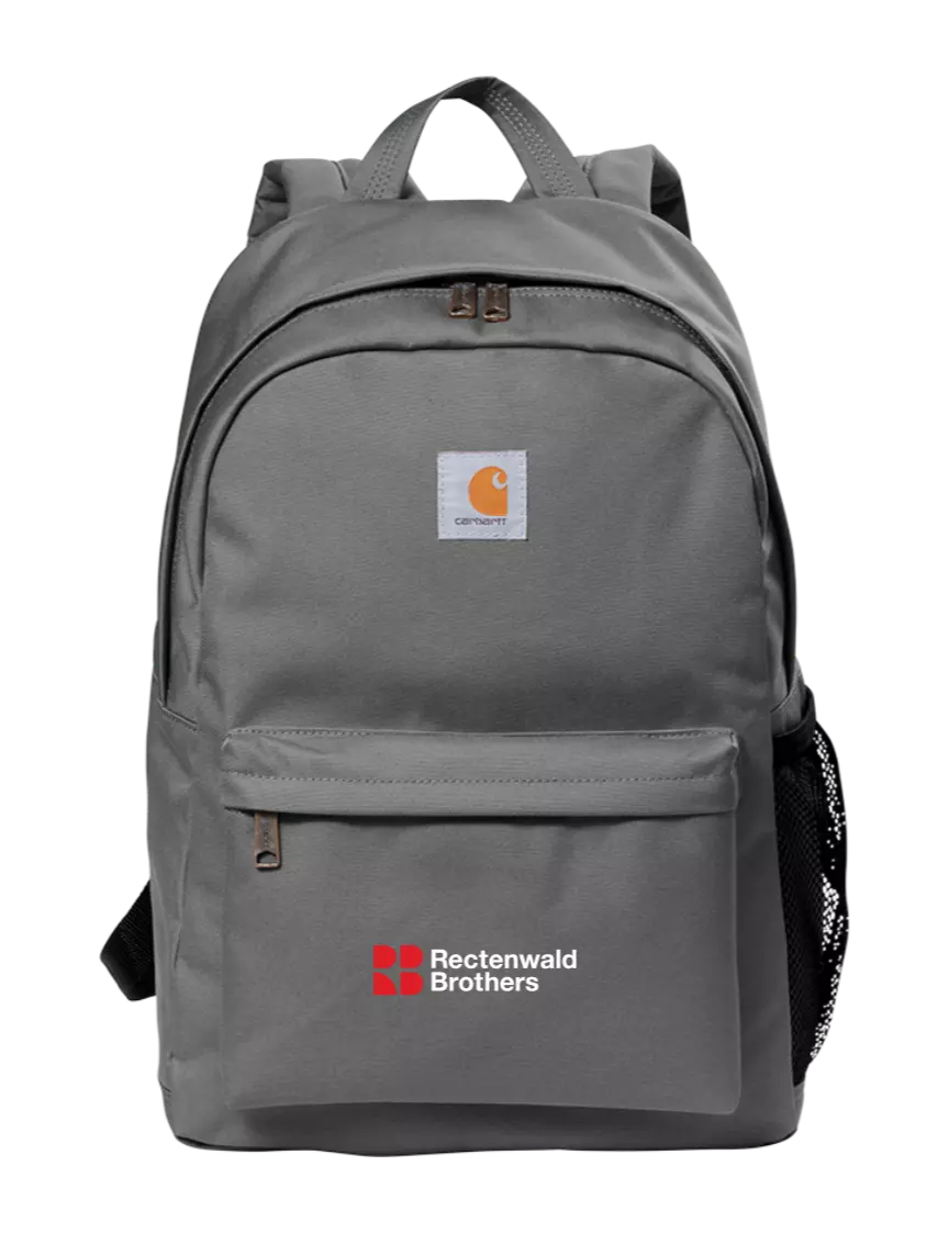 Rectenwald Brothers Carhartt Grey Canvas Backpack
 w/Rectenwald Brothers