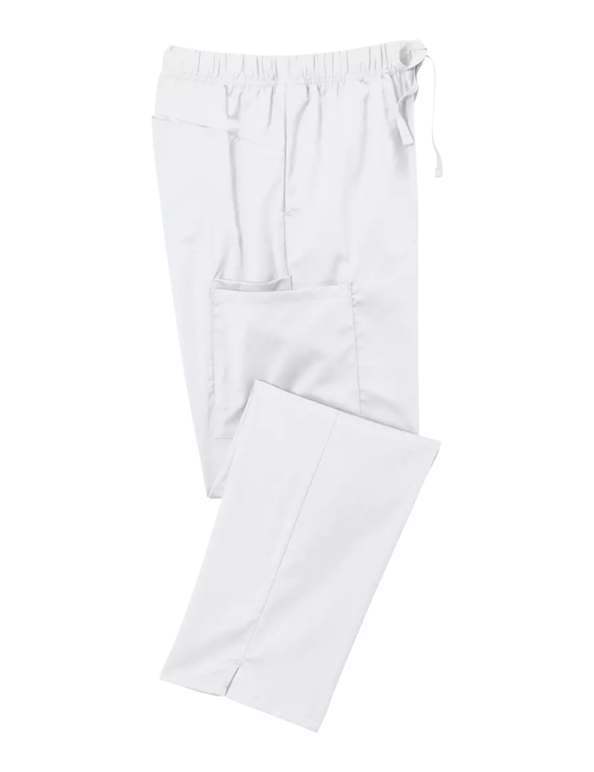 St. John’s Riverside WonderWink® White Womens Premiere Flex™ Cargo Pant w/No Logo