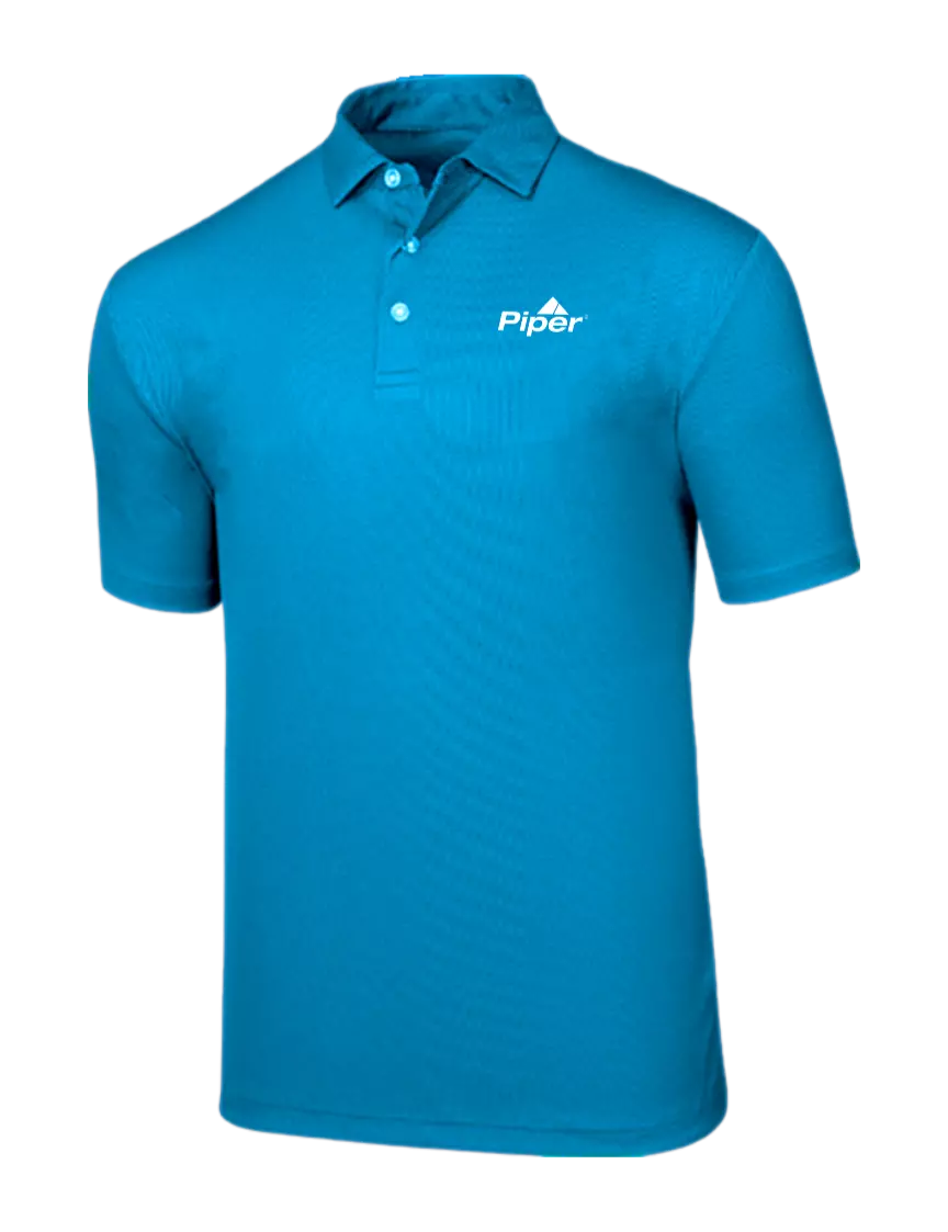 Piper Callaway Birdseye Magnetic Blue Polo w/Piper Logo