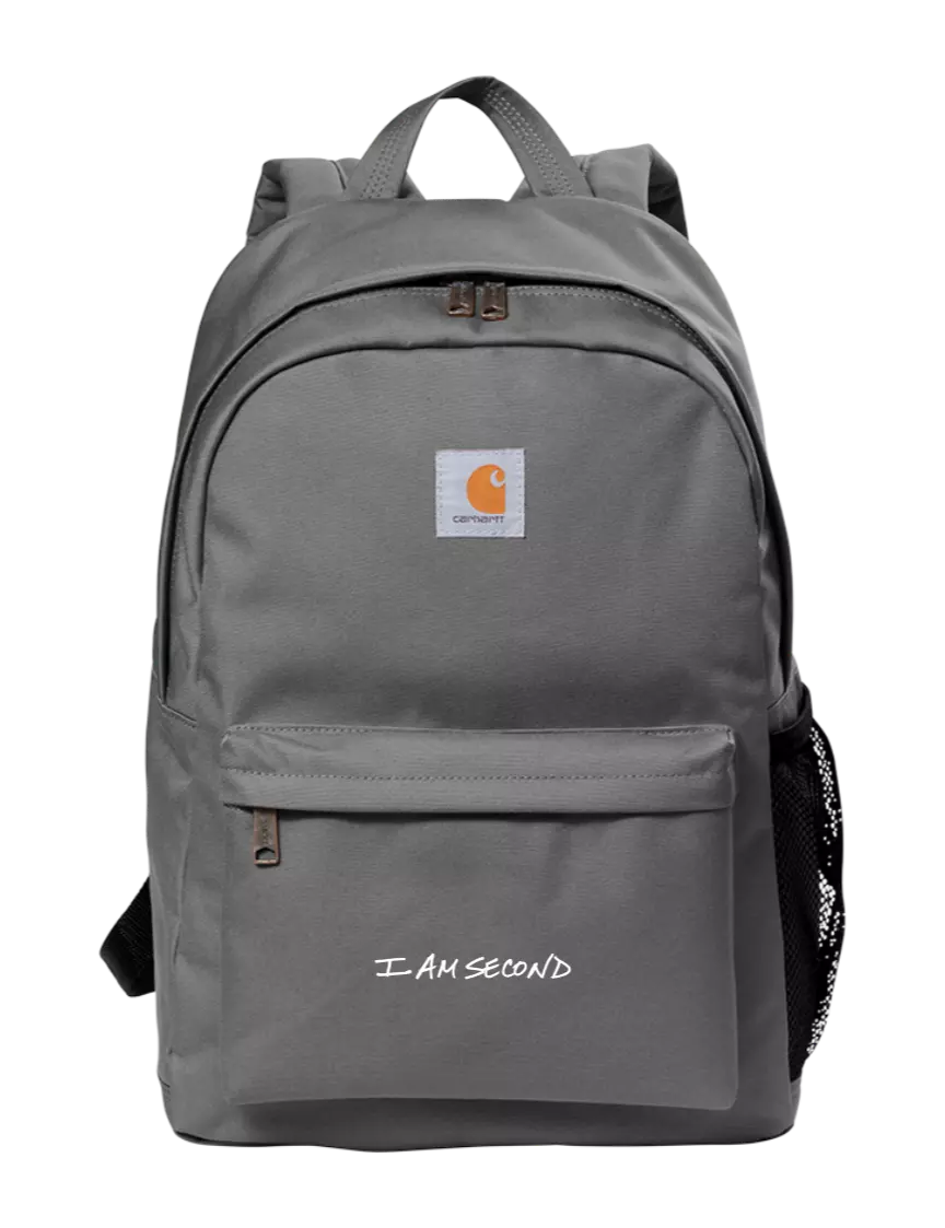 I Am Second Carhartt Grey Canvas Backpack
 w/I Am Second Logo