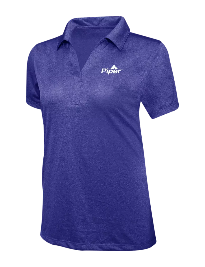 Piper Cobalt Womens Heather Contender Polo w/Piper Logo